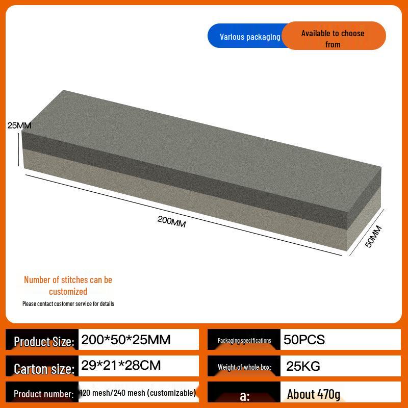 Double-Sided Brown Corundum Outdoor Portable Oilstone: Multifunctional Knife Sharpening Tool