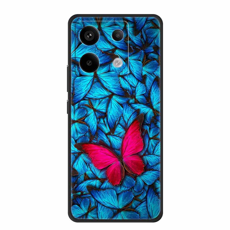 For Xiaomi Redmi Note 13 Pro 5G 4G Case Animals TPU Soft Silicone Back Cover Phone Cases for Redmi Note13 4G 5G Bumper Wolf Para