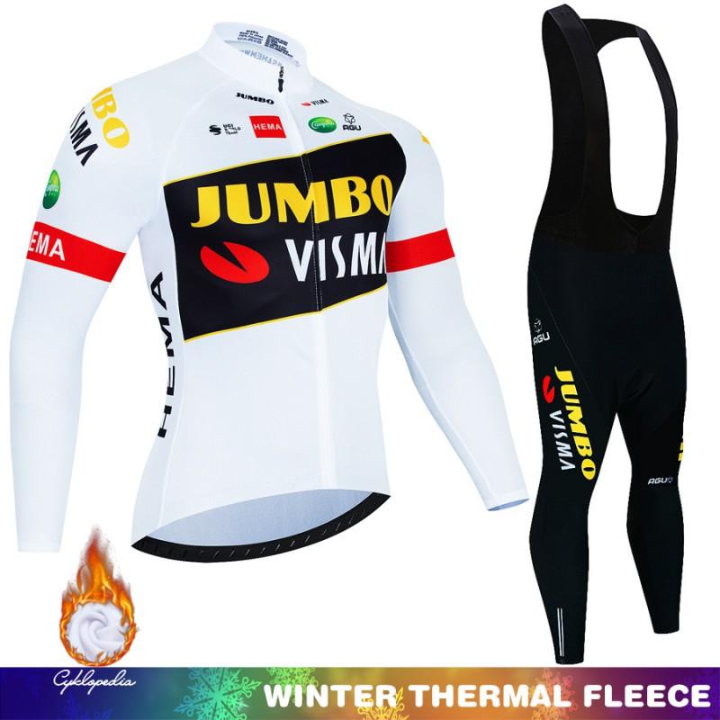 JUMBO Fleece Cycling Bib Set Men
