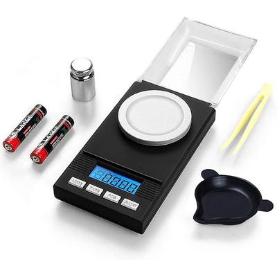 Digitale Taschenwaage in Milligramm 0,001 g x 50 g, Schmuck-Digitalwaage