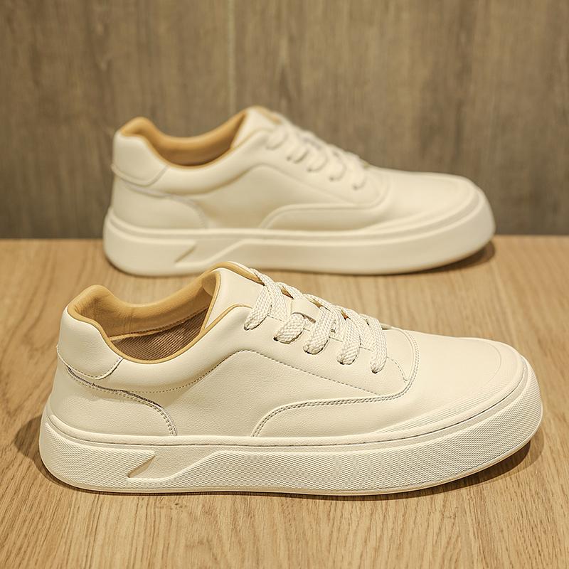 FashionMen's Casual Shoes Fashion Loafers Moccasins Lace Up Man Flats Comfortable Male Genuine Leather Shoes Chaussure Homme Cuir