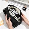 Cute Pencil Case with Clear Window, Large Capacity Multi-layer Pen Bag for Student School Supplies