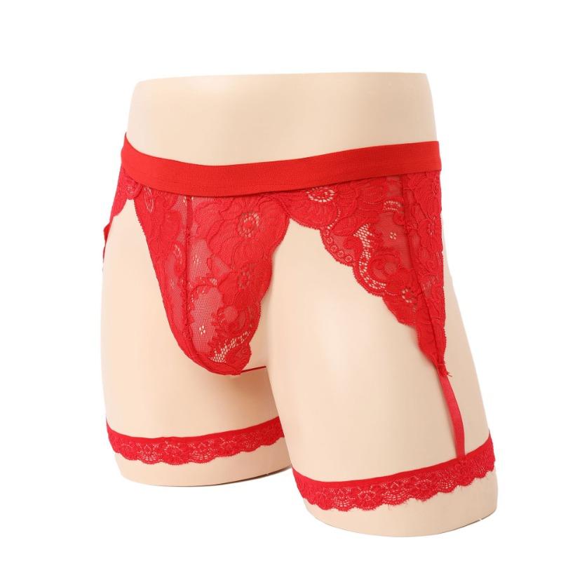 Hot Men's Sexy Underwear Lace Hollow Elastic Men's Elastic Panties