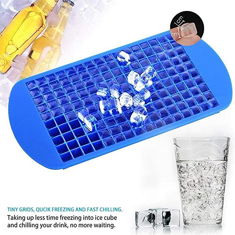 Silicone Mini Ice Cube Trays Small Ice Cube Molds Silicone Ice Cube Maker Foldable Ice Cube Tray Kitchen Popsicle Mold