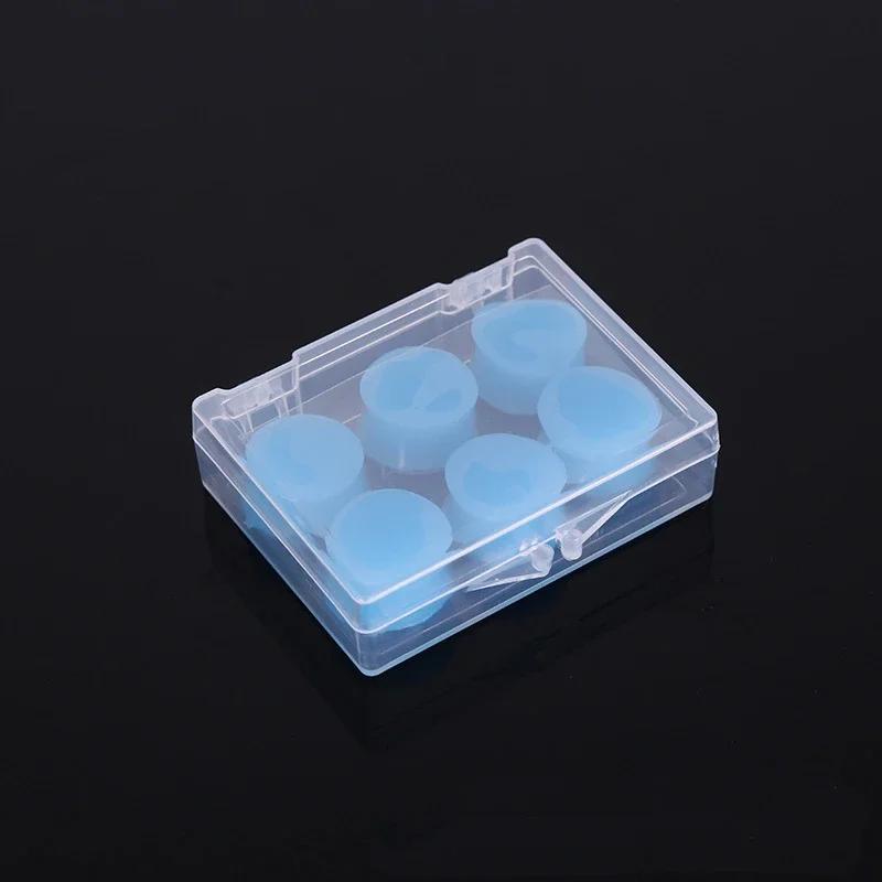 6Pcs Silicone Ear Plugs Sound Insulation Ear Protection Earplugs Anti-Noise Sleeping Plugs for Travel Rest Quiet Noise Reduction
