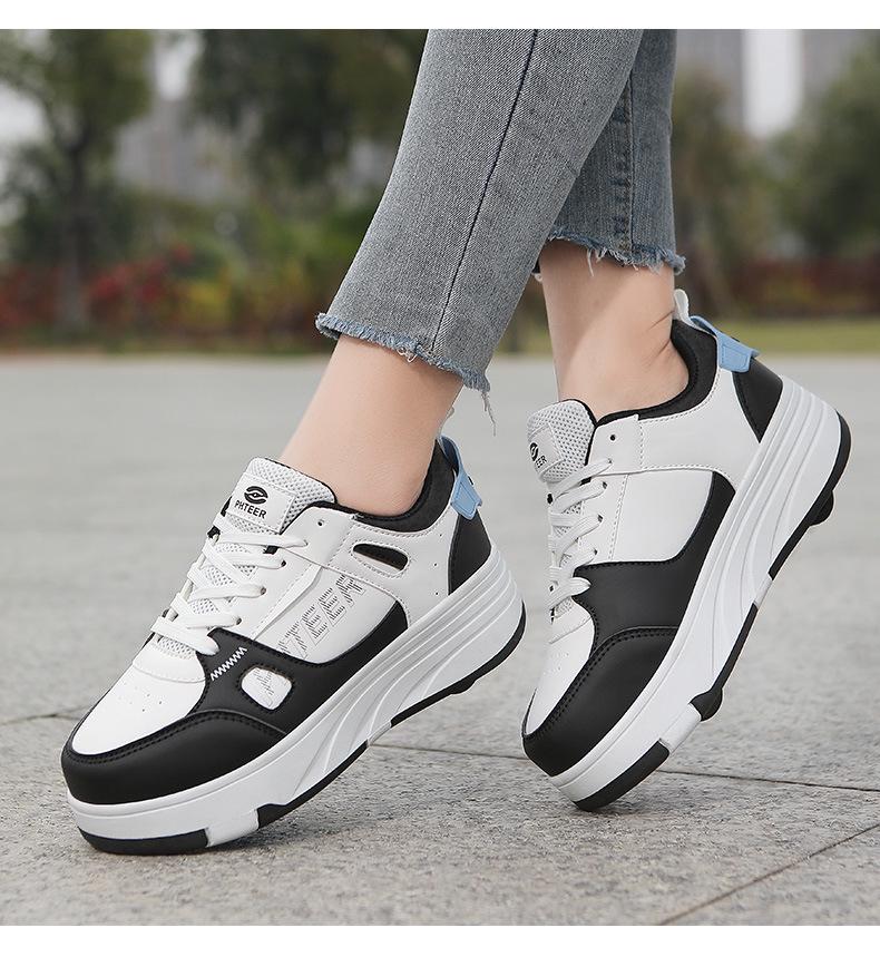 New Style Crazy 4-Wheel Roller Skates for Kids: Transformable Sneakers for Boys, Girls, and Teens