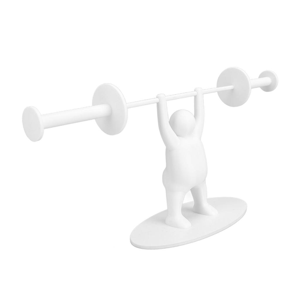 Funny Weightlifter Toilet Roll Holder Plastic 3D Printed Standing Toilet Paper Holder for Bathroom Decor