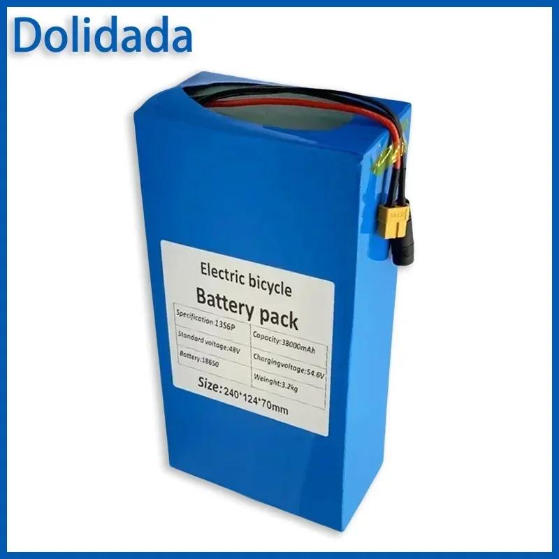 48V 38ah 13s6p Lithium-ion Battery Pack 48V 38000mAh 2000W Electric Battery, Built-in 50A BMS+charger