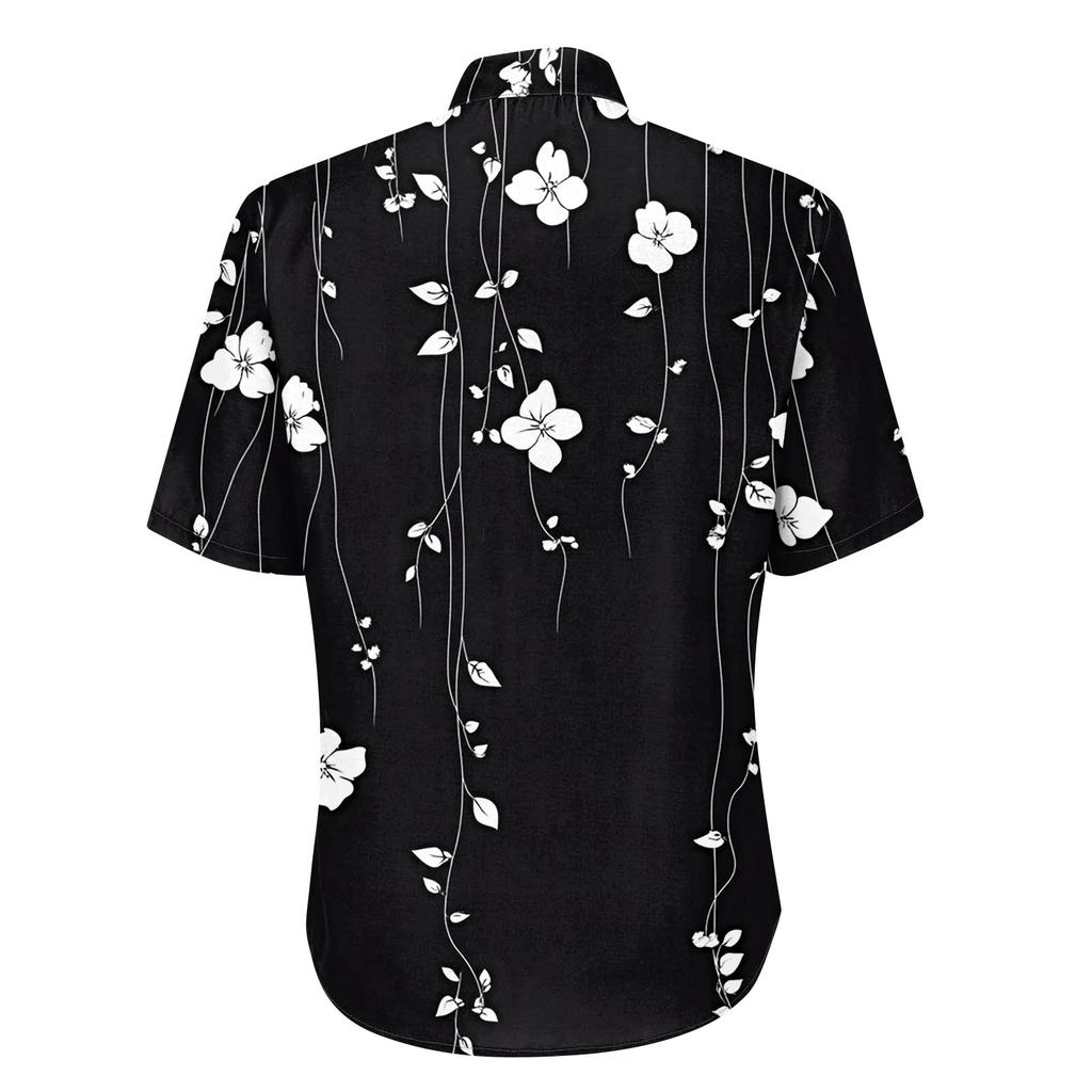 Women's Casual V-neck Short Sleeved Top, Printing T-shirt Shirt