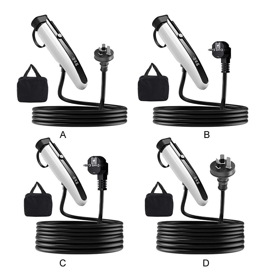 16A 3,5KW 5M Einphasen Typ-2 Elektrofahrzeugladegerät Ev Ladegerät Ladekabel Mit LCD-Anzeige