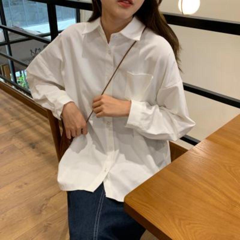 

2024 JK Первая любовь Квадратный вырез Длинный рукав Белый топ M