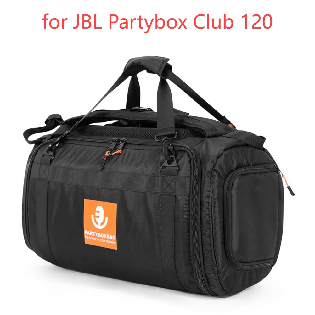 Speaker Bag Travel Case Shockproof Portable Carry Tote Bag Backpack Adjustable Strap for Jbl PartyBox Stage 320/Club 120/110