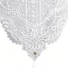 White Lace Table Runner, Vintage Floral Lace Table Runner, Rustic Boho Table Runner for Dining Table Wedding Bridal Shower Baby Shower Party