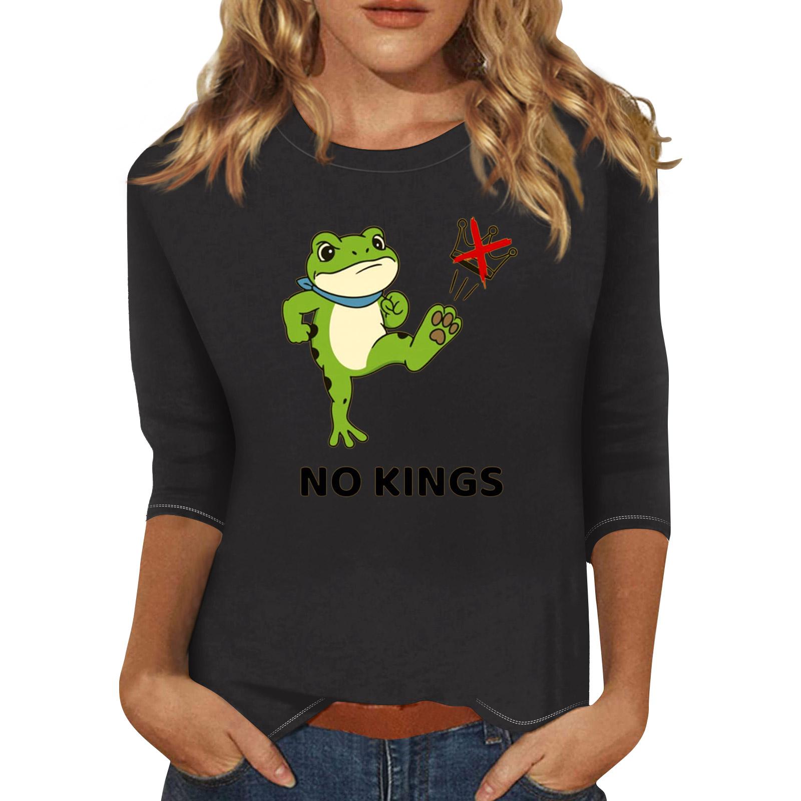 

Женский модный повседневный топ с рукавом три четверти и круглым вырезом XL