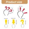 Novelty Prank Exclamation Mark Headpiece Prom Birthday Hairbands Fun Headwear Eye-catching Goof Hair Headwear