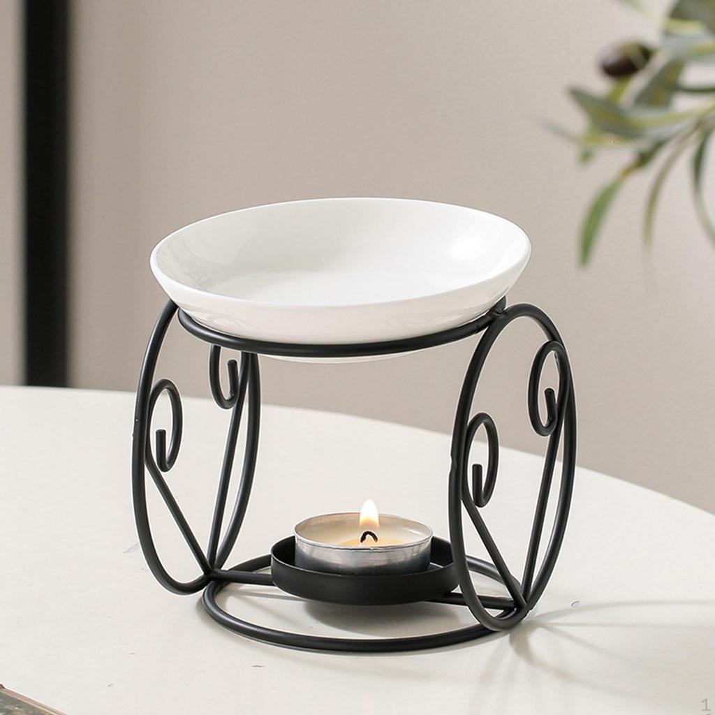 Ceramic Essential Oil Burner Furnace Desk Melt Warmer Tealight Holder for Indoor Room Wedding Gift