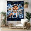 Messi Custom Your Name Wall Decor Tapestry Art For Pet Memorial Birthdaywedding Party Backdrop Family Gift