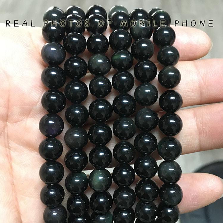 Colorful Obsidian Natural Stone Beads for DIY Jewelry Accessories