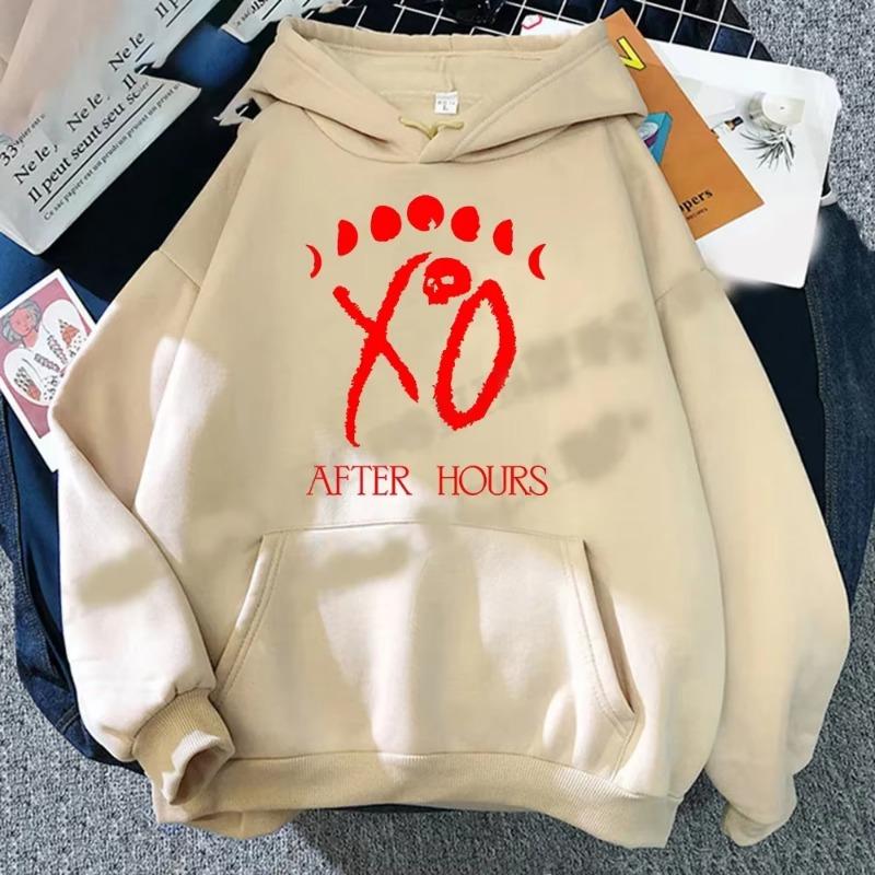 Singer The Weeknd Men's Sweatshirt Autumn and Winter Street Leisure Fitness Jogging Sports Adult Hooded Pullover