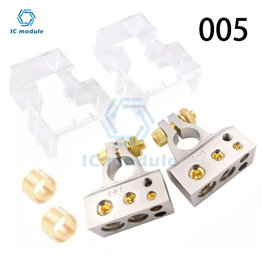 1 Pair Of Car Battery Terminal Connector Audio Modification Battery Head Battery Clip Positive And Negative Terminals