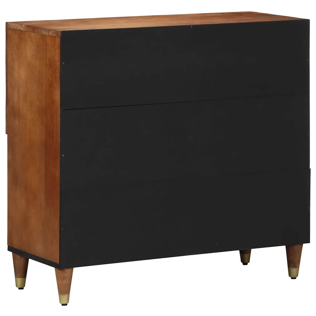 Sideboard Honey Brown 80 x 33 x 75 cm Solid Mango Wood