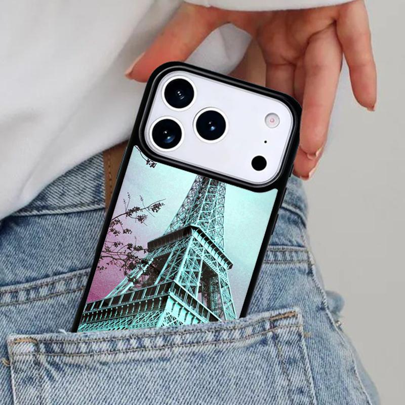 Romantic Paris Eiffel ToweR Phone Case for iPhone 17ProMax 12 13 14 15 16e 17 Pro Max Plus Air Cover