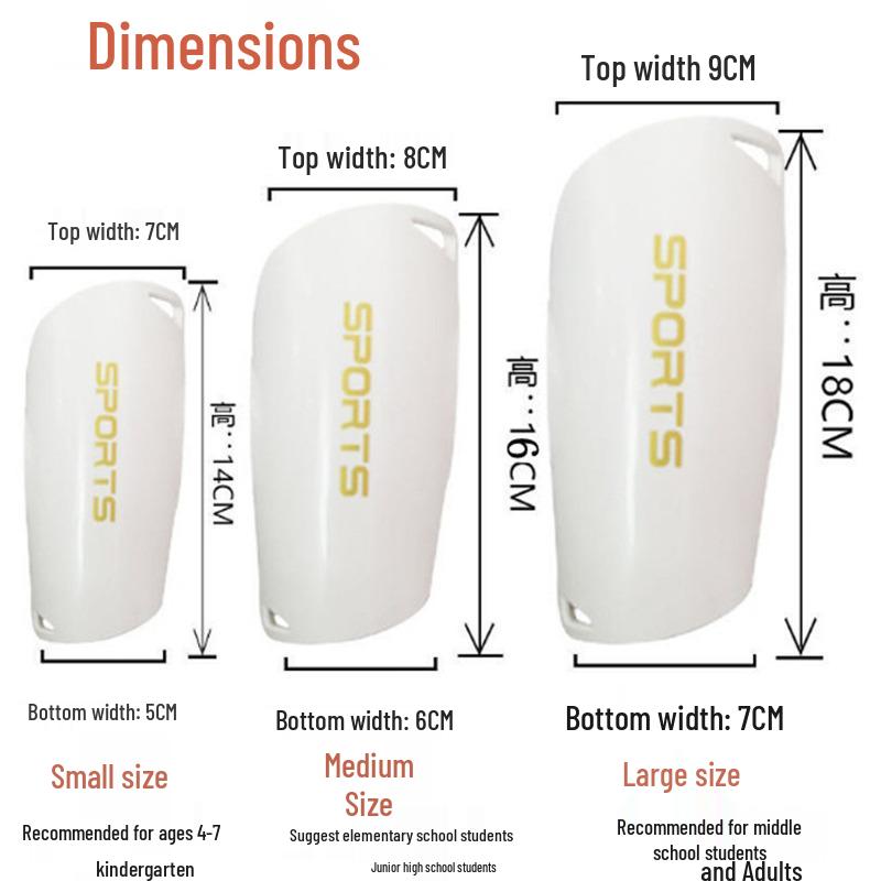 Fotbollsskydd med vad- och knäskydd för studentträning och tävling. Perfekt för sport och atletisk utrustning.