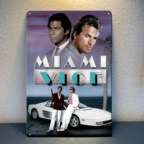 1g,Miami Vice Movie Metal Poster - Collectable Tin Sign 20x30cm 20x30cm(7.8x11.8inch)