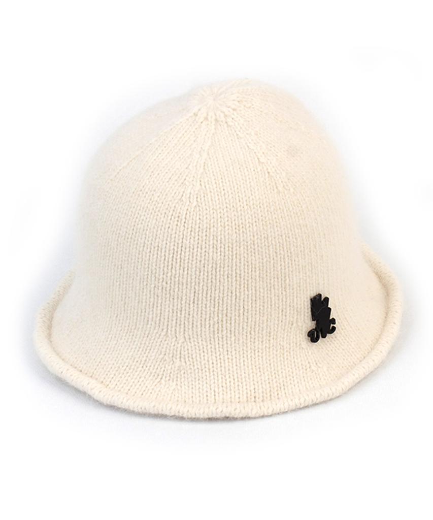 Yunibeosyeolkemiseuteuli Angora Knit Ivory Wire Bucket Hat Angora Bucket Hat