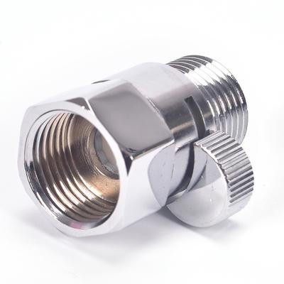 Cabezal de ducha con válvula de cierre rápido de flujo G1/2" de latón macizo y ahorrador de agua manual