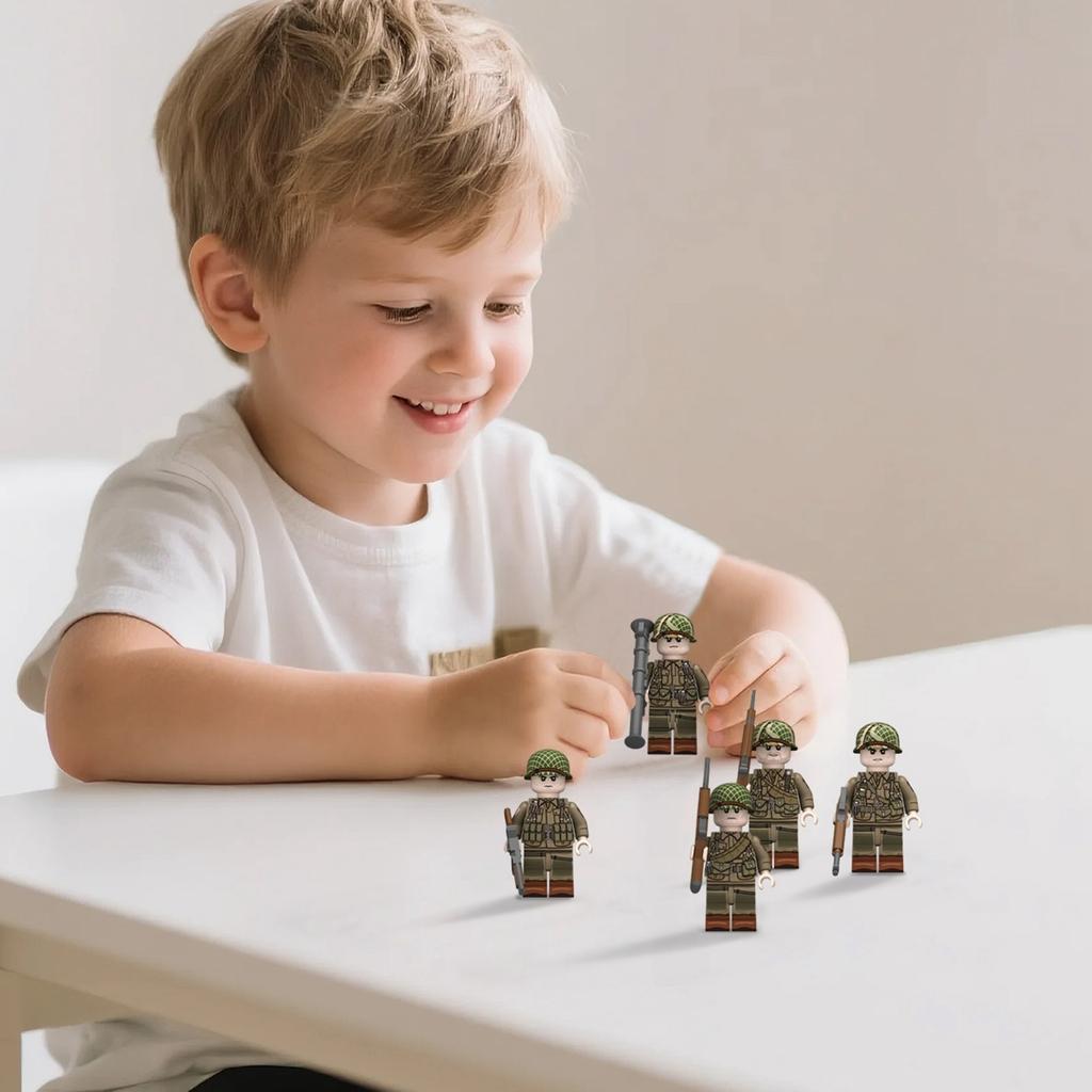 6 stk Barnebyggeklossfigurer er de beste gavene til barn