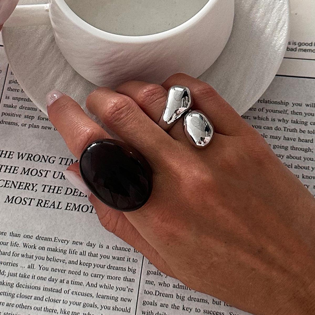 Модный градиентный браслет из смолы с разводами для женщин, нерегулярный персональный дугообразный акриловый браслет