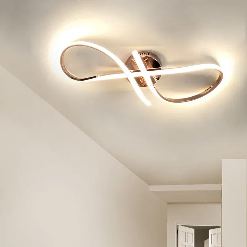 Modern LED Ceiling Lights For Living Room Dining room Bedroom Ceiling Chandelier Golden Chrome Plating Indoor Lighting Fixture