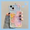 Luxury Fashion Flowers Glitter Laser Phone Case For iPhone 11 12 13 14 15 16 Pro Max Soft Shockproof Lens Protection Cover