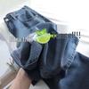 Women's Summer High Waist Tencel Denim Jeans - Retro Nostalgic, Floor-Length, Straight, Loose Fit, Ice Silk, Thin.