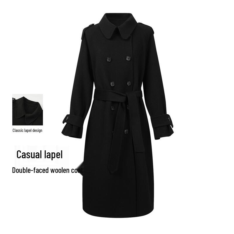 FivePlus Women s Thickened Wool Blend Long Coat M 160/84A