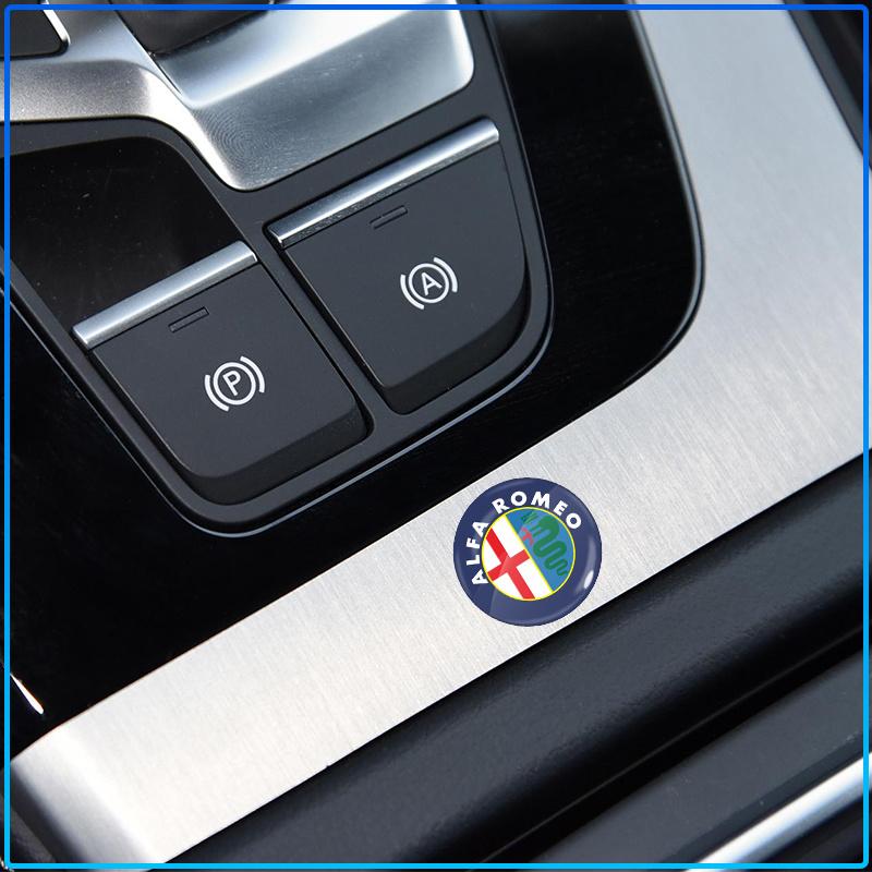 Car Lock Keyhole Stickers Door Lock Protect Car 3D Stickers For Alfa Romeo 147 159 156 Giulietta Giulia Mito Spider Alpha Nheadrest