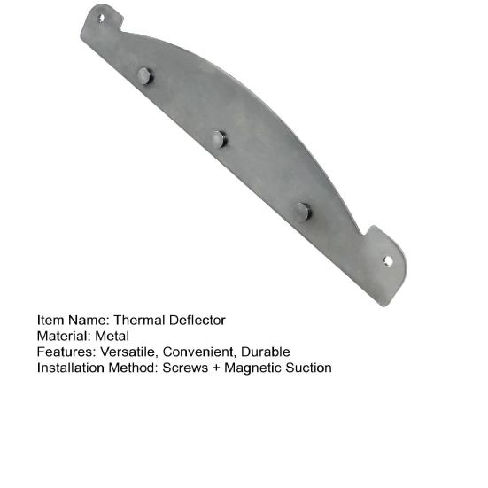 1/2Pcs Thermal Deflector Enhanced Temperature Control Heat Diffuser Plate Heavy-Duty Heat Deflector for Pit Boss