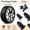 Tire Leak Stopper Rubber Screw Plugs Tire Puncture Nails For Car Motorcycle Bicycles Roadside Emergencies