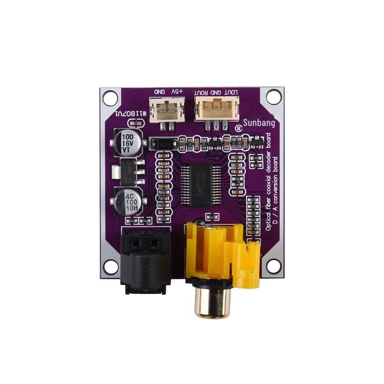DAC Digital Decoder Board with Optical and Coaxial Inputs, 24-Bit, 192K Stereo Audio Output, DIY Modification.