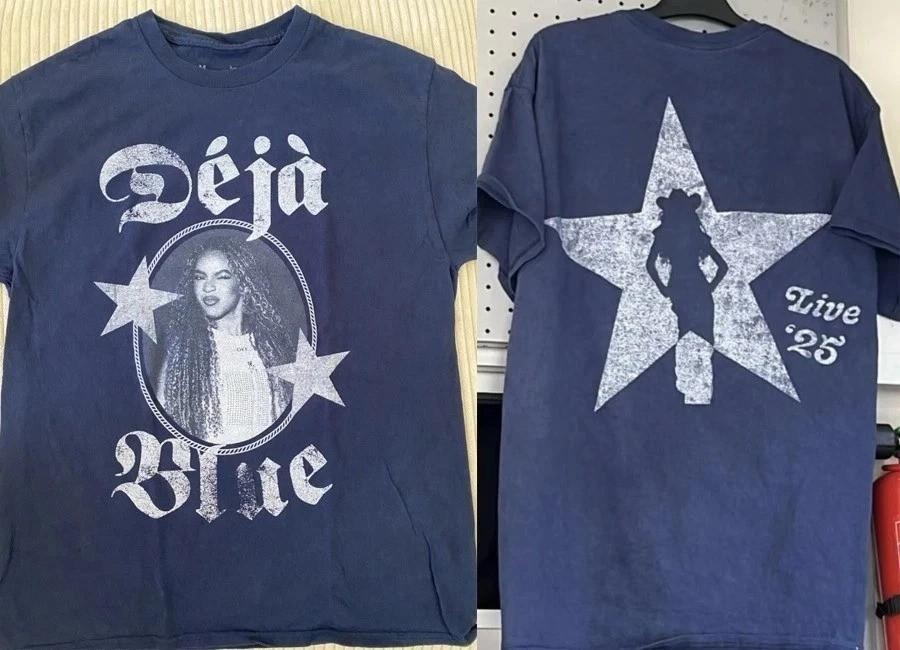 HOT SALE Deja blue Beyoncé Tour 2025 Cowboy Carter reprint TShirt Unisex T-Shirt XL