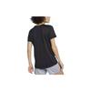 Nike Schnelltrocknendes Logo Rundhals-Pullover Kurzarm-T-Shirt Damen Tops Schwarz AQ3210-010