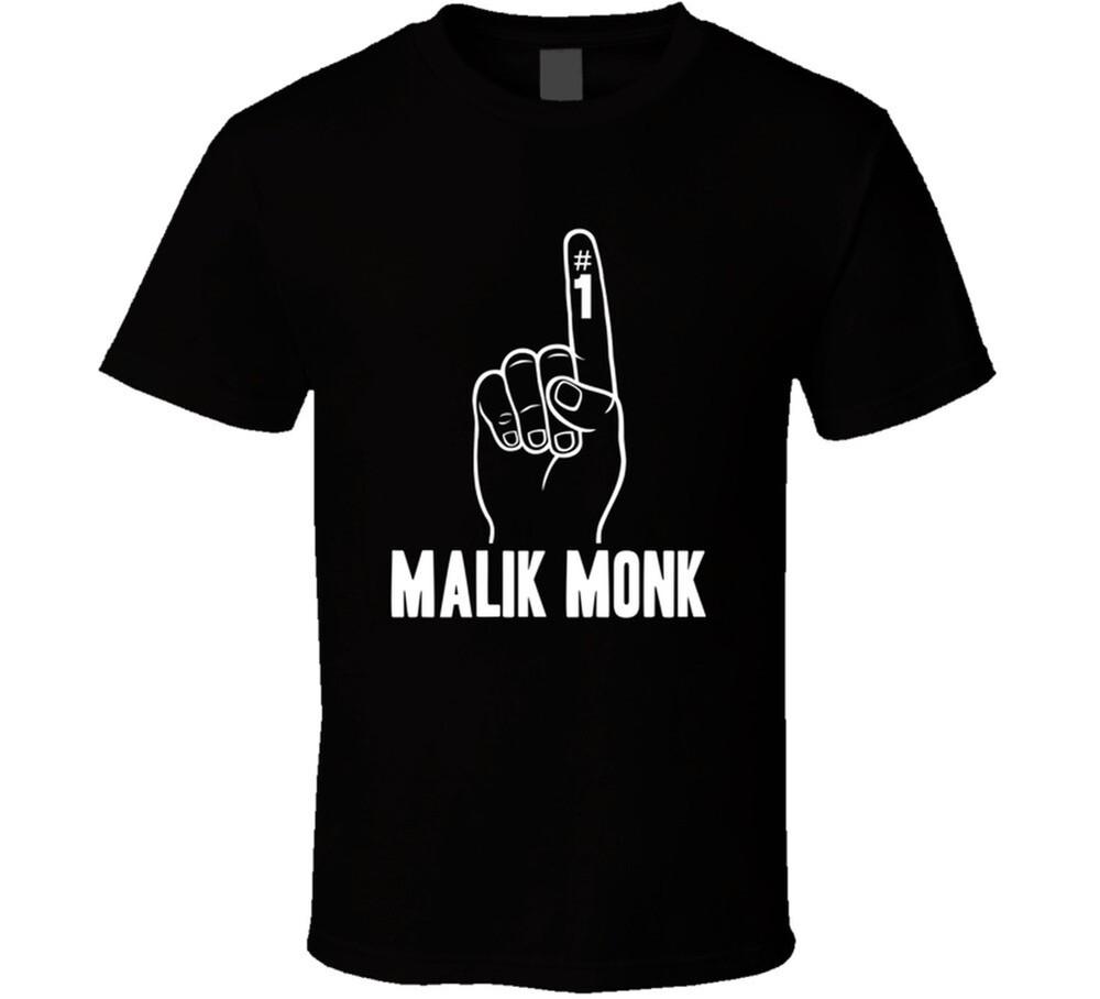 

Malik Monk Number 1 Finger Charlotte Basketball Team Fan T Shirt L