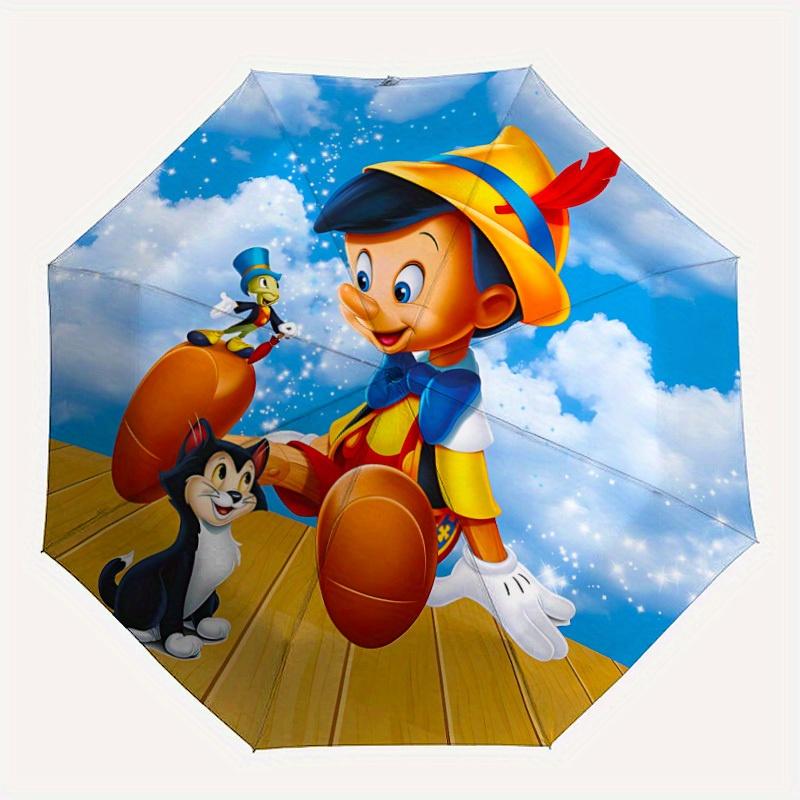 

1pc Pinocchio Automatic Umbrella | Portable Foldable 8-Rib Manual Open, Casual Accessory, Durable Canopy yy250823082