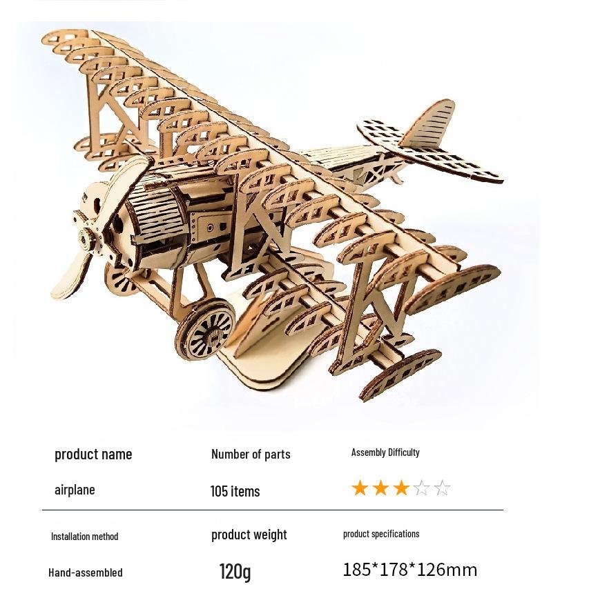 3D Wooden Puzzle: DIY Train, Carousel, Ferris Wheel, Pumpkin Carriage & Sailing Ship Models