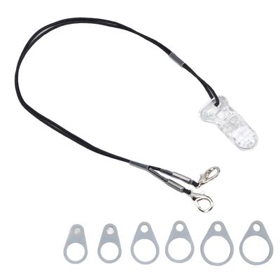 Hearing Aid Anti Lost Lanyard Black Rope White Transparent Clip Hearing Aid Protecting Rope for