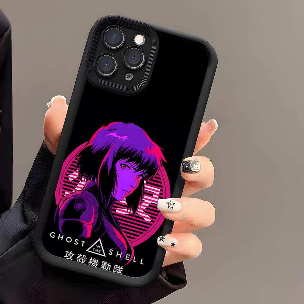 Anime G-ghost In The S-shell Phone Case For IPhone 17 Air 16 E 15 14 Plus 13 12 11 Pro Max Black Sky Eye Stepped Protective Case