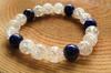 Kanoishi good Genuine lapis lazuli to your Lapis lazuli and cracked quartz bracelet for power natural 10mm approximately women with small [Bring luck!