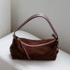 Small Niche Design, High-end Casual Frosted Cowhide, Lazy Retro Underarm Shoulder Crossbody Bag for Women