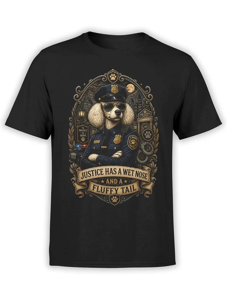 K9 Justice Poodle TShirt Unisex S